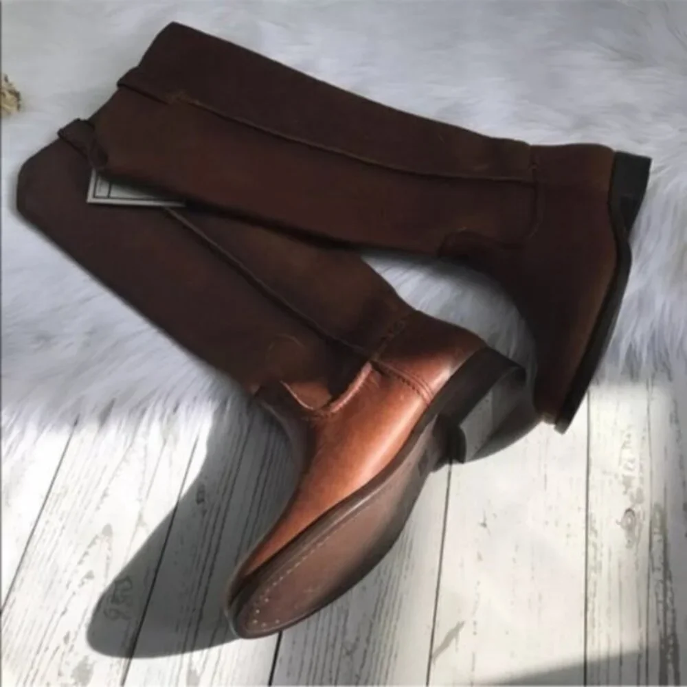 -NEW Frye Cara Roper Tall Riding Boot (Cognac) 6M - Picture 3 of 6